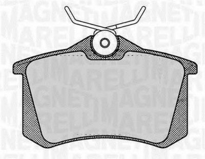 MAGNETI MARELLI 363916060144 -  Комплект тормозных колодок, дисковый тормоз